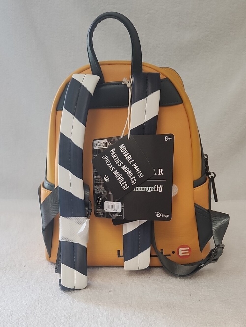 Loungefly Yellow Pixar WALL·E Character Backpack with Matching WALL•E Wallet - Picture 4 of 11